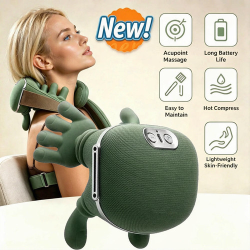 Neck shoulder massager with - massager,
